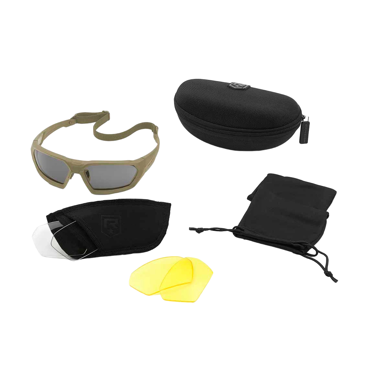 Ballistic glasses Revision ShadowStrike Ballistic Sunglasses 3 Lens Yellow Kit