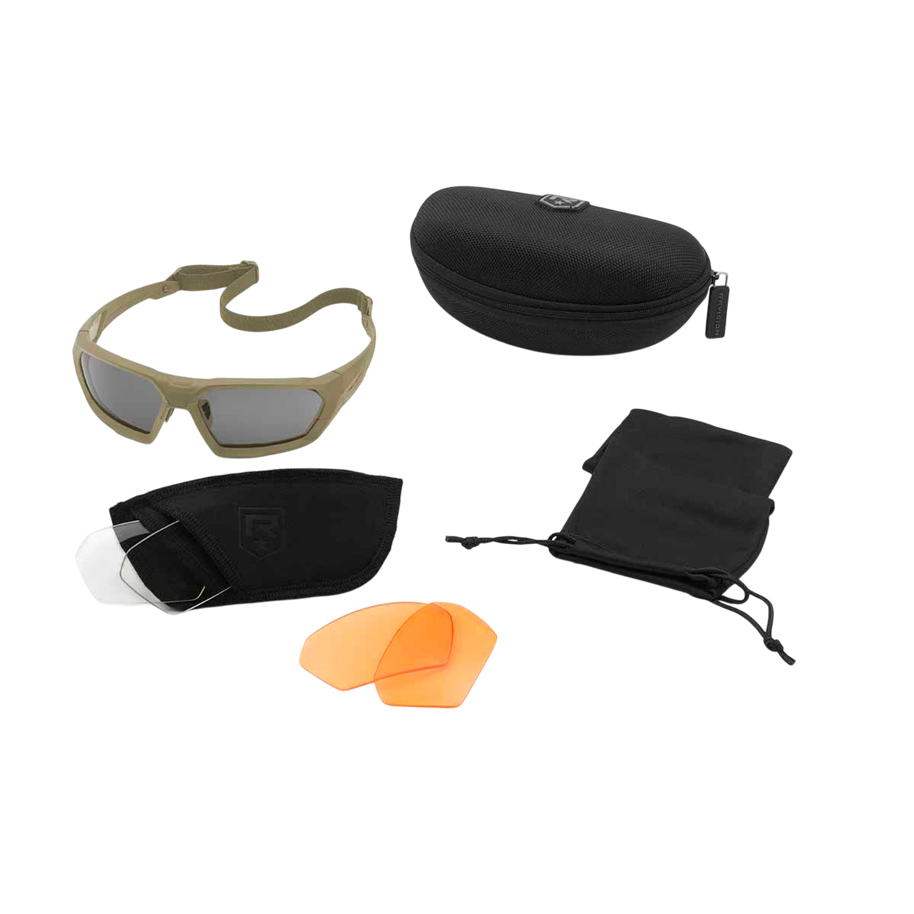 Тактичні окуляри Revision ShadowStrike із трьома змінними лінзами tan