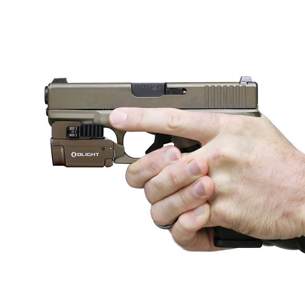 Ліхтар Olight Baldr Mini Brown на зброї