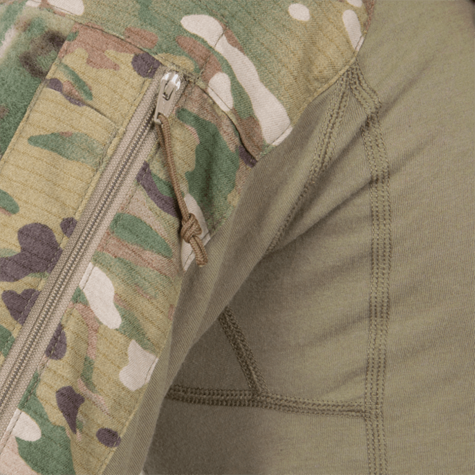 Вид збоку на сорочку Crye Precision G4 FR з блискавками на кишенях