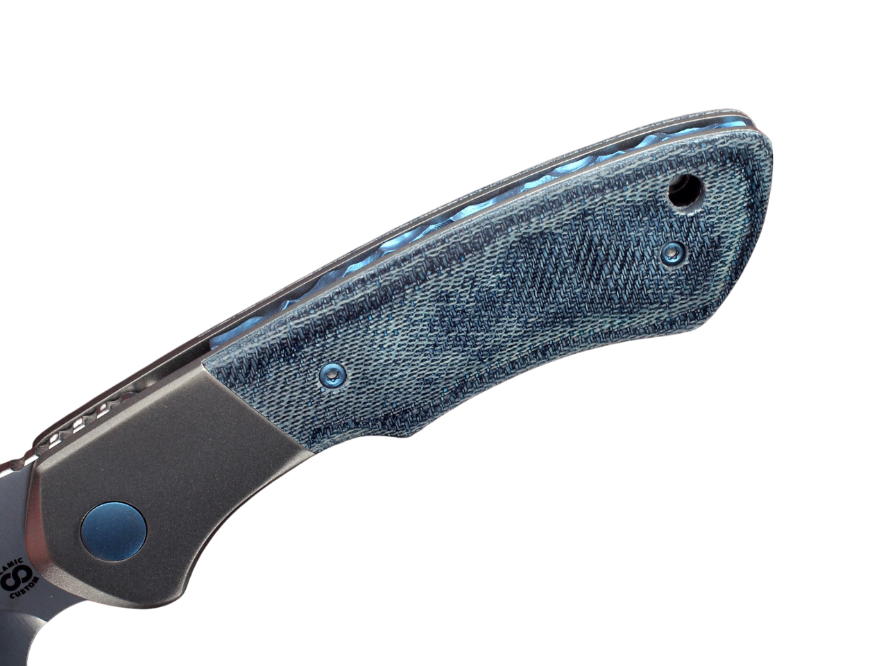 Болстерлок-ніж Olamic із дизайнерським оздобленням