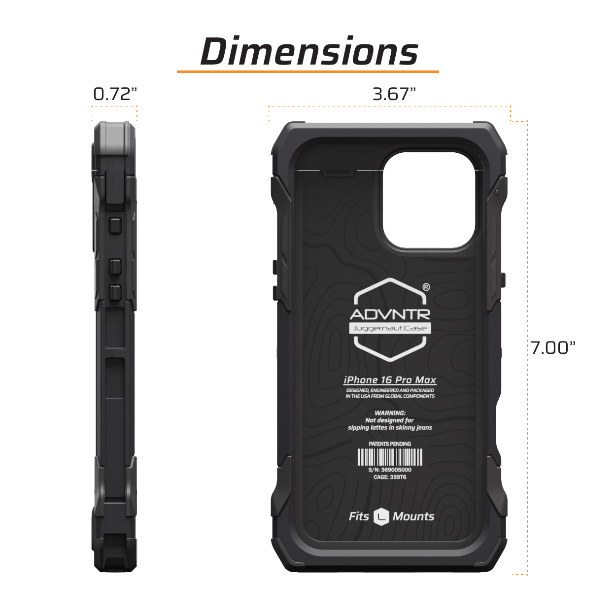 Juggernaut Case iPhone 16 Pro Max ADVNTR