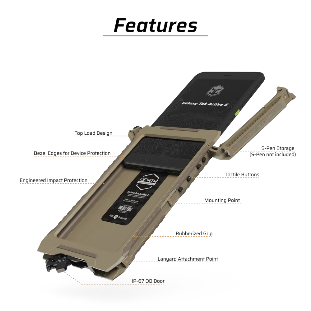 Тактичний чохол Juggernaut OPRTR для Samsung Tab Active 5 розбір