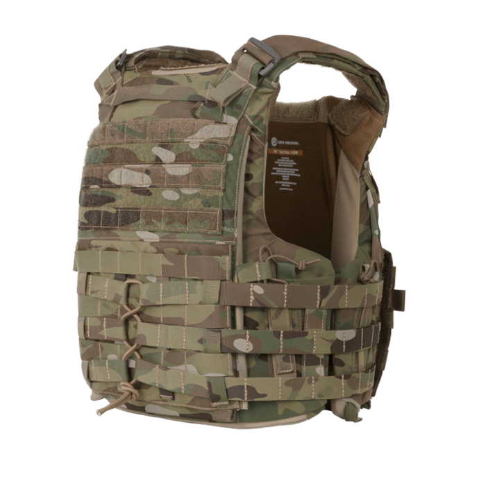 Плитоноска Crye Precision LVS Tactical Cover в кольорі Multicam ззаду