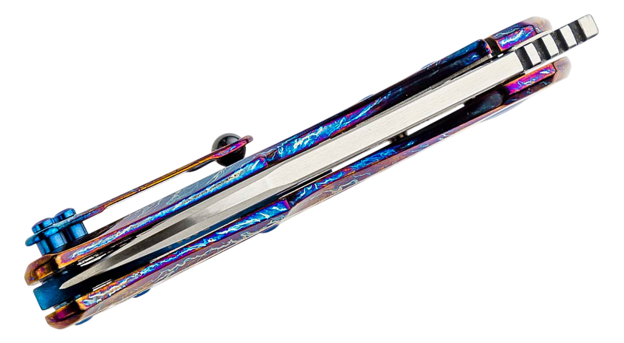 Колекційний титановий ніж Olamic Busker з дизайнерським покриттям