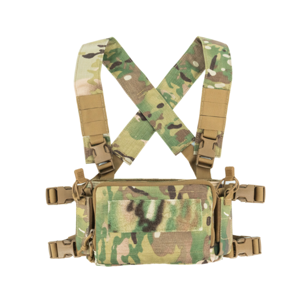 Haley Strategic Micro Chest Rig у кольорі Multicam з боковими еластичними підсумками