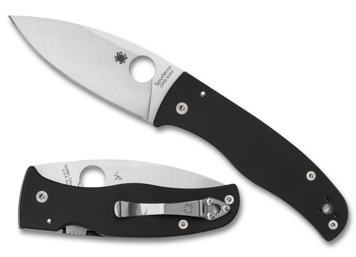 Spyderco Bodacious з чорним G10 ручкою та лезом S30V