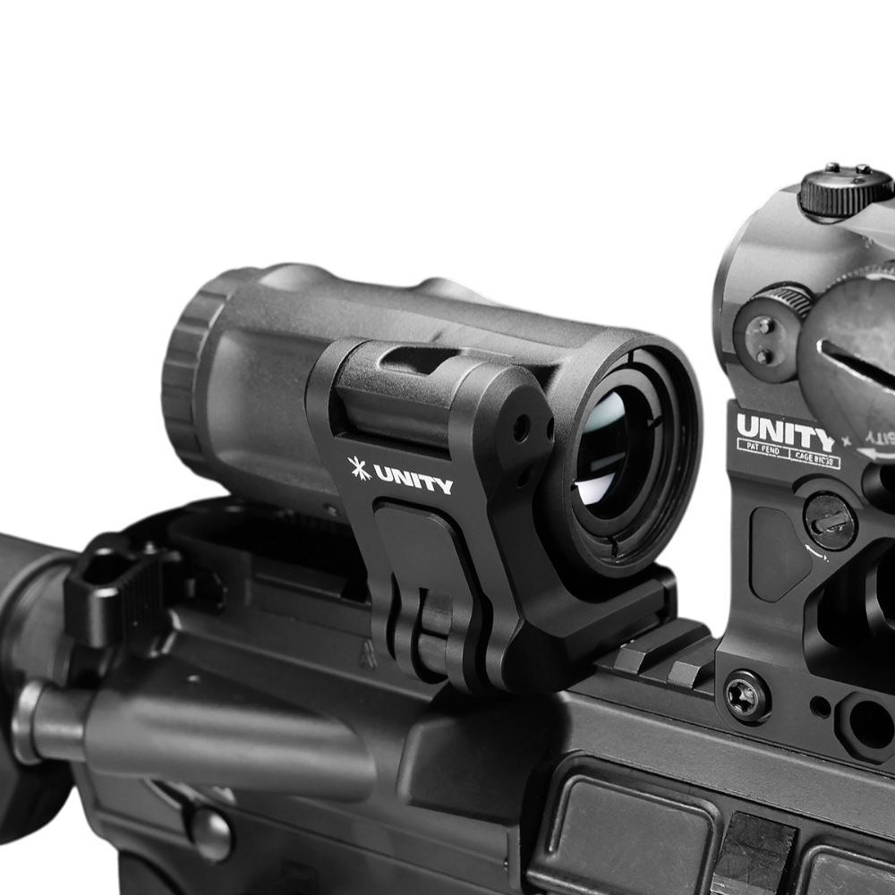 Unity Tactical FAST FTC 4X встановлений на гвинтівці з коліматором