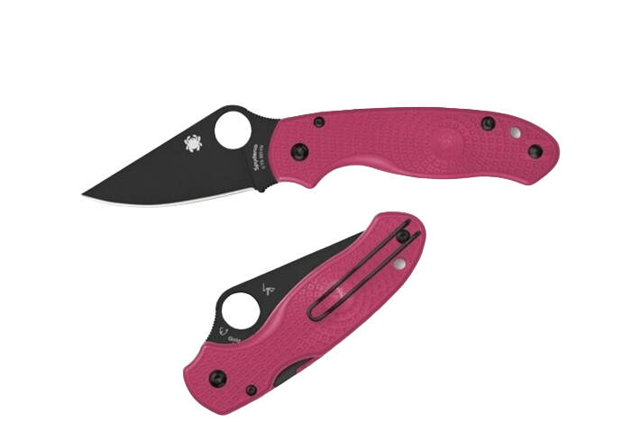 Spyderco Para 3 Lightweight Pink blk blade