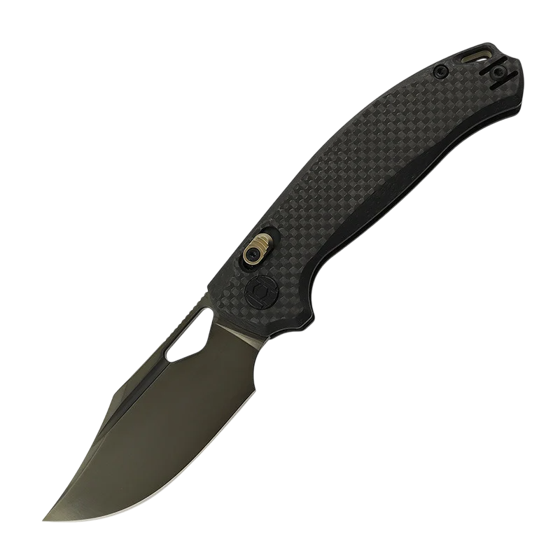 Ніж Kunwu Knives Django XL Carbon Fiber DLC Black