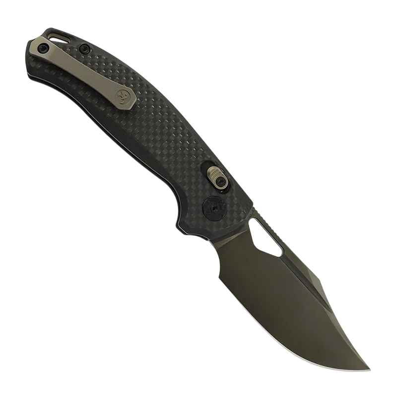 Ніж Kunwu Knives Django XL Carbon Fiber DLC Black