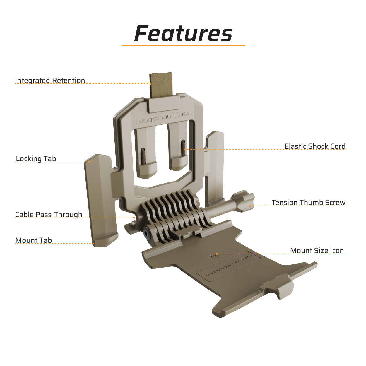 Кріплення для телефону Juggernaut Case Armor Mount з підтримкою MOLLE