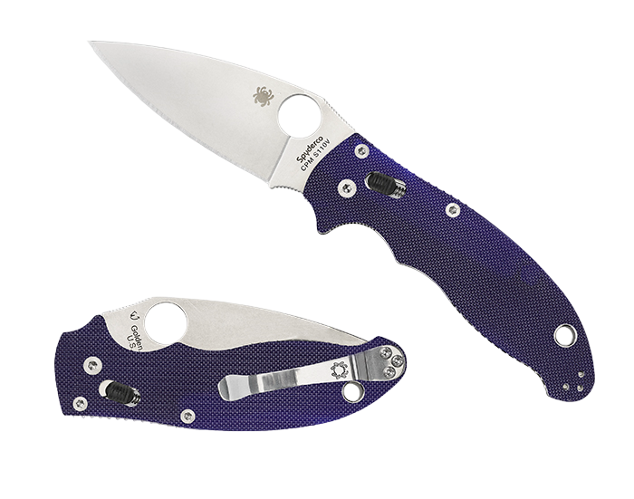 Spyderco Manix 2 з лезом S110V та темно-синім G-10 руків'ям