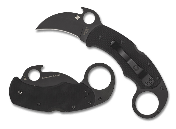 Spyderco Karahawk Black Blade - вид збоку