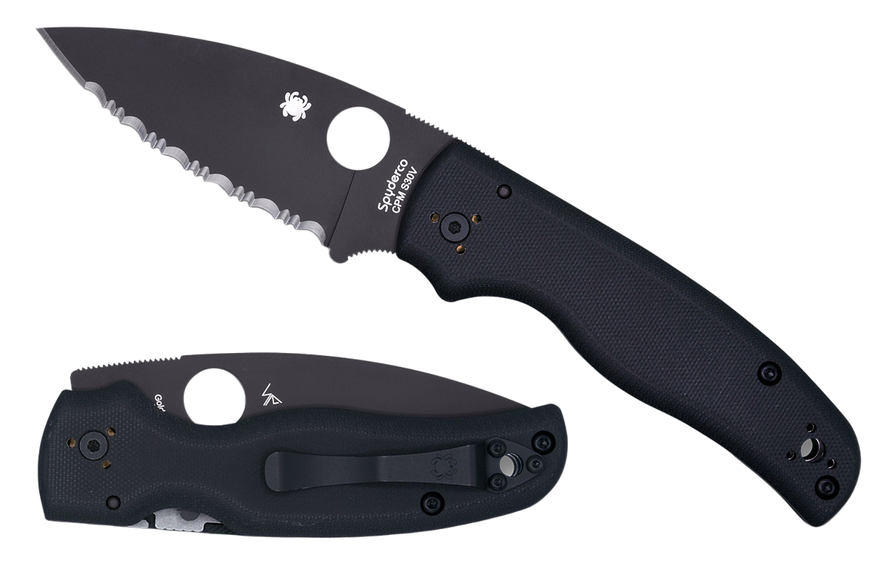 Ніж Spyderco Shaman G-10 Black з чорним лезом