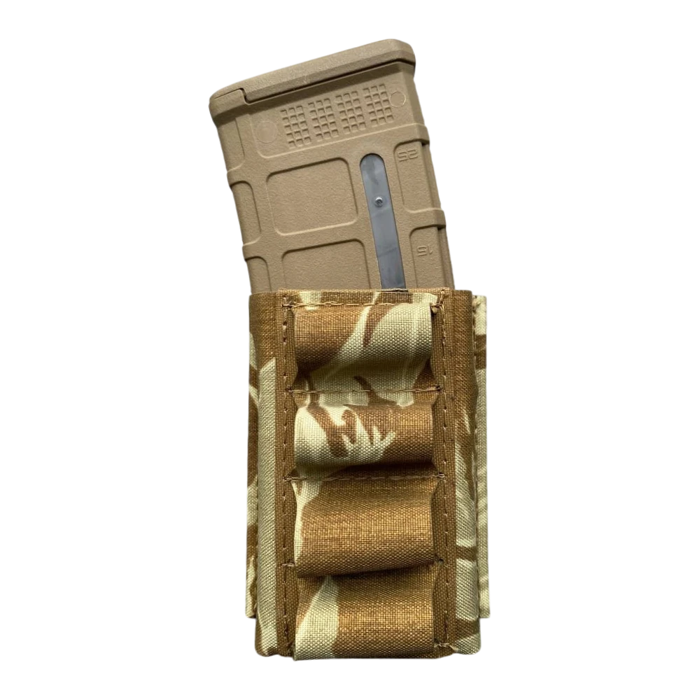 Підсумок Esstac 12 Gauge 5.56 Midlength KYWI у Desert Tiger Stripe