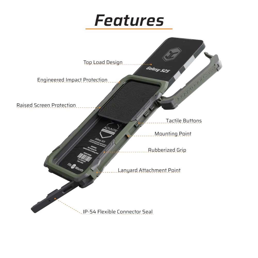 Juggernaut Case ADVNTR для Samsung Galaxy S25 details