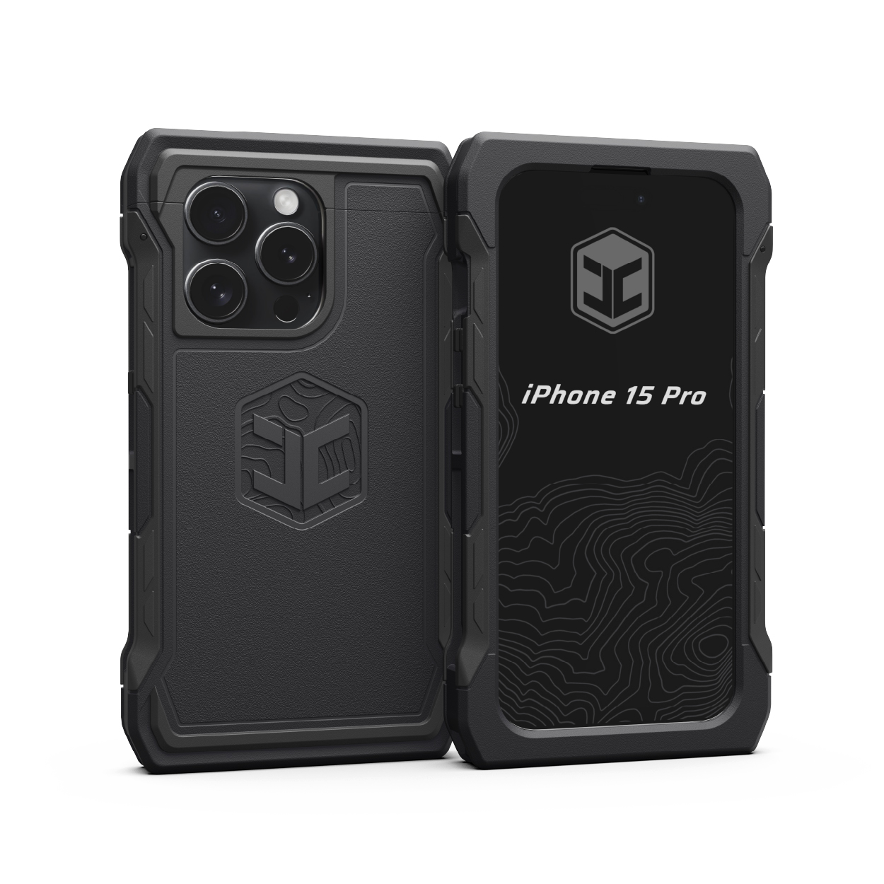 Чохол ADVNTR для iPhone 15 Pro в чорному кольорі