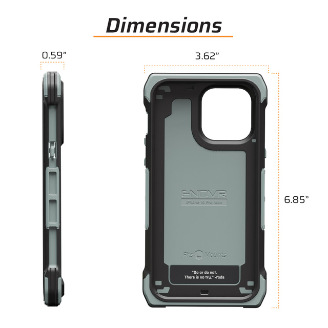 Чохол для iPhone 14 Pro Max з військовими кріпленнями
