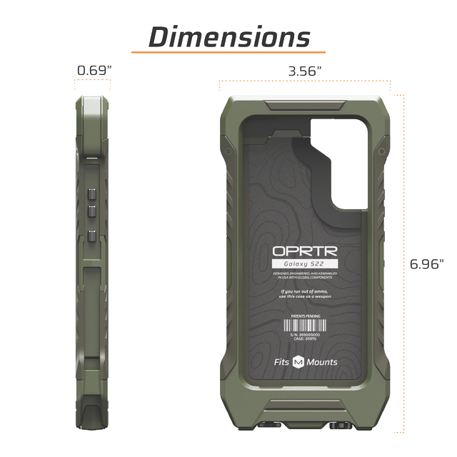 Чохол для Galaxy S22 з військовими кріпленнями