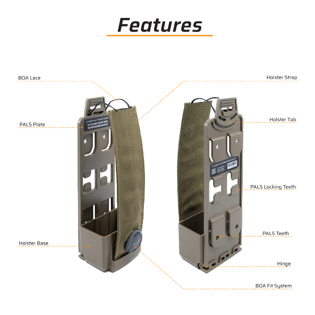 Кобура для радіоприймача з системою Boa Fit System