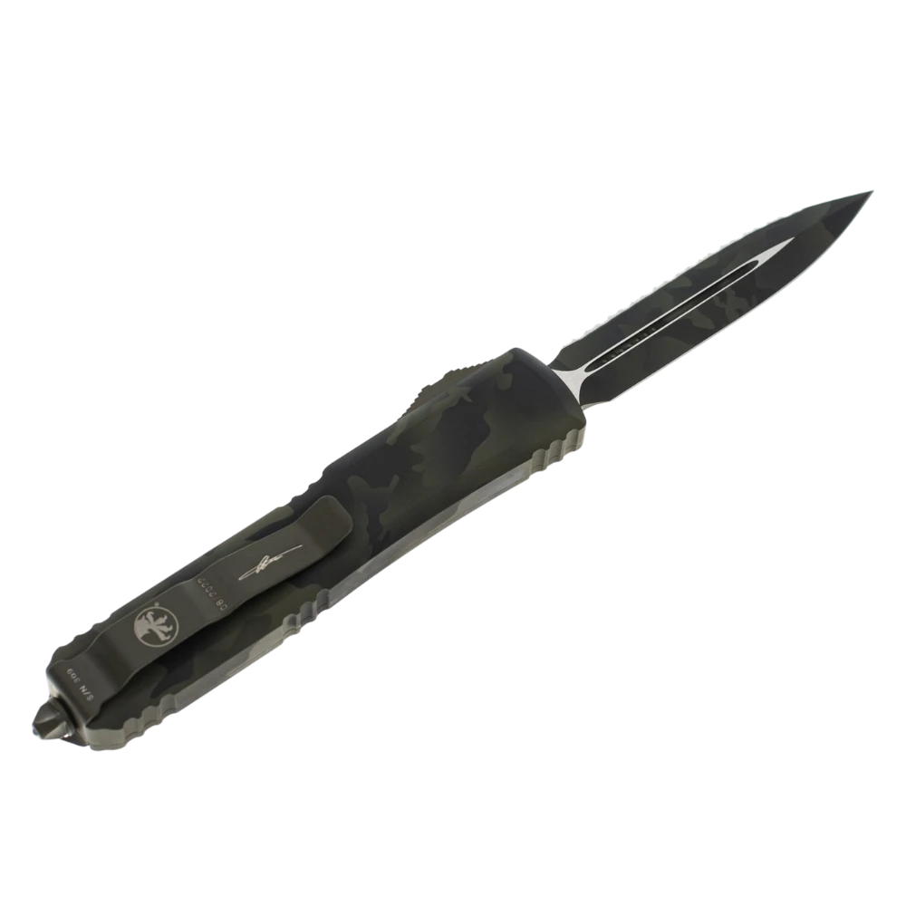 Microtech Ultratech D/E Signature Series Full Serrated 122-3 OCS збоку
