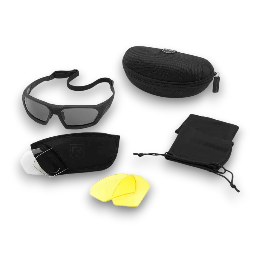 Revision ShadowStrike Ballistic Sunglasses 3 Lens Yellow Kit Black