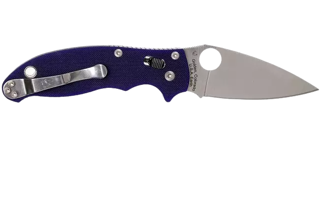 Spyderco Manix 2 з лезом S110V та темно-синім G-10 руків'ям