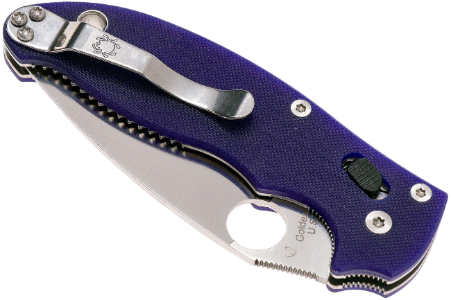 Spyderco Manix 2 з лезом S110V та темно-синім G-10 руків'ям