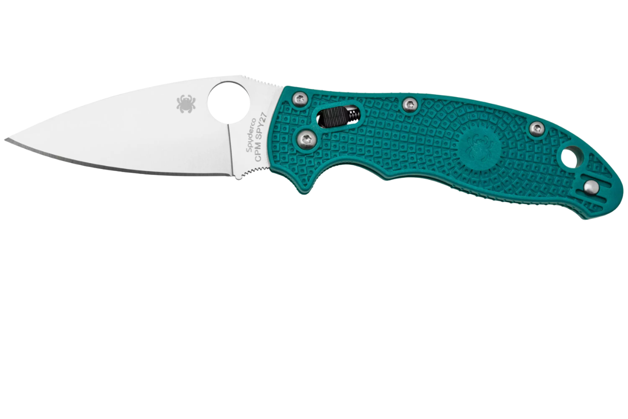 Легкий ніж Spyderco Manix 2 CPM SPY27 з синім руків'ям