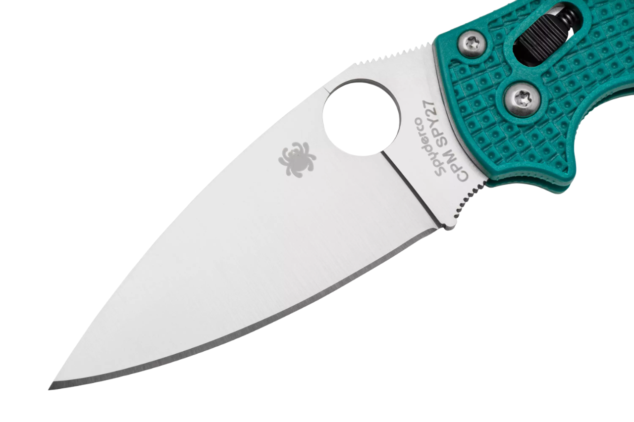 Лезо з CPM SPY27 сталі на ножі Spyderco Manix 2