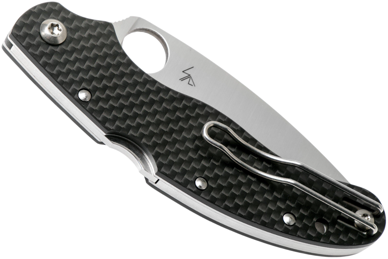 Компактний ніж Spyderco Siren з текстурованою карбоновою ручкою