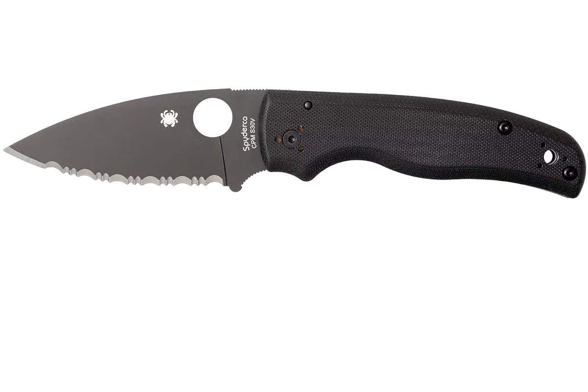 Ніж Spyderco Shaman G-10 Black з чорним лезом