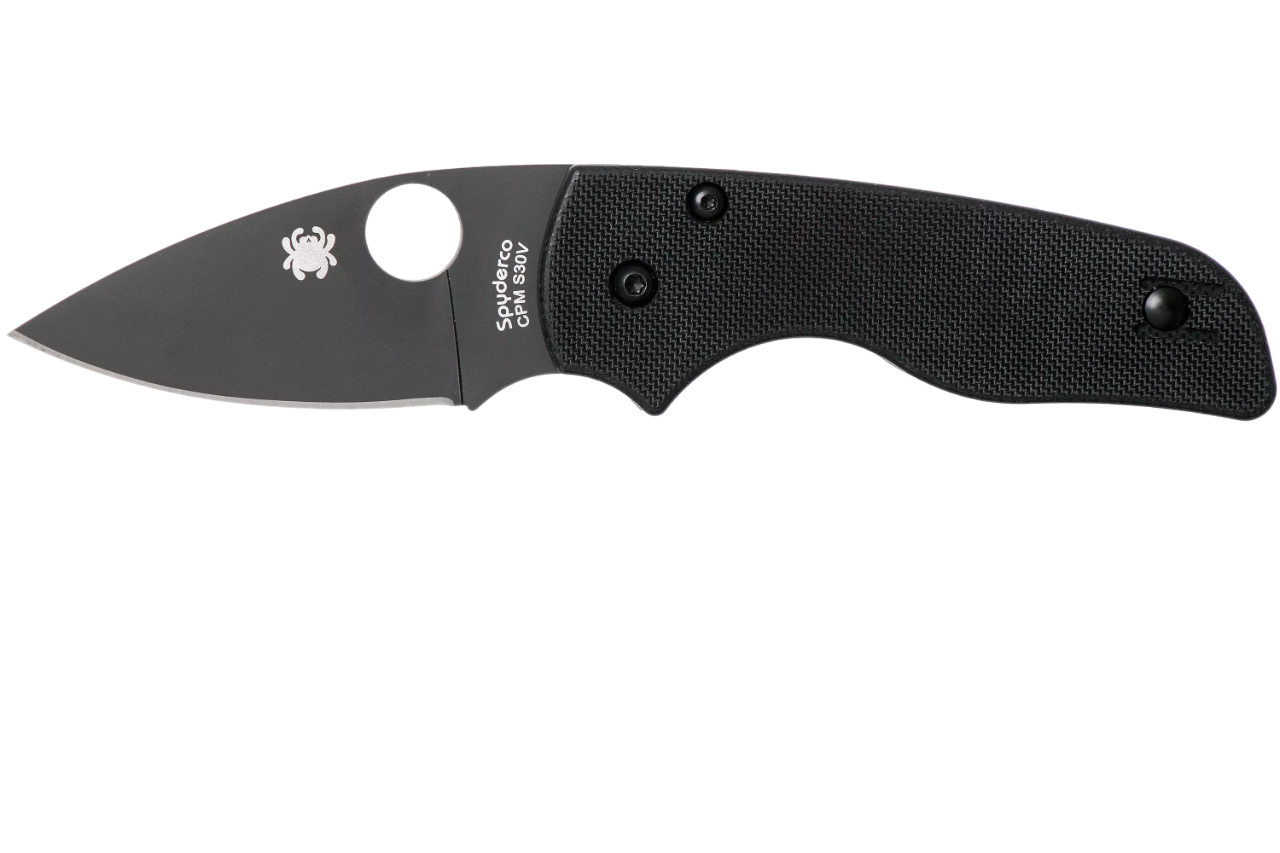 Ніж Spyderco Lil' Native з чорним G-10 руків'ям і чорним DLC покриттям