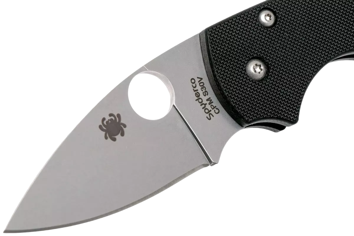 Лезо з повним плоским шліфом на ножі Spyderco Lil' Native