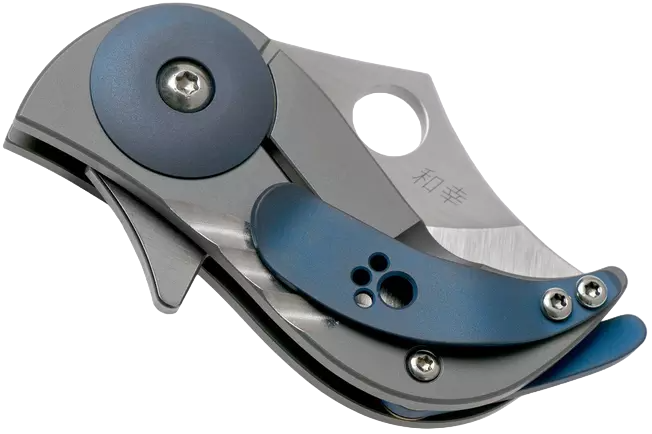 Spyderco Pochi з лезом CPM S45VN та блакитним анодованим хвостом