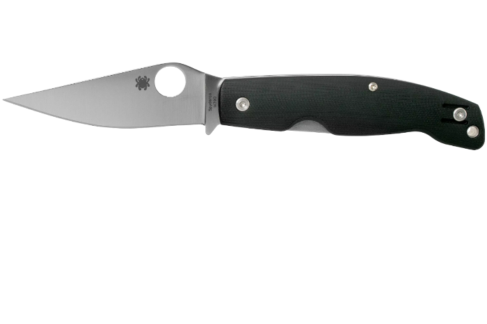 Spyderco Pattadese з чорним G-10 руків'ям та лезом M390