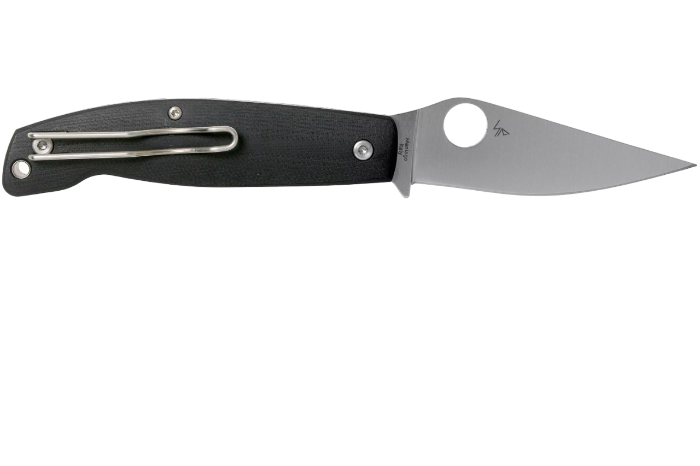 Spyderco Pattadese з чорним G-10 руків'ям та лезом M390
