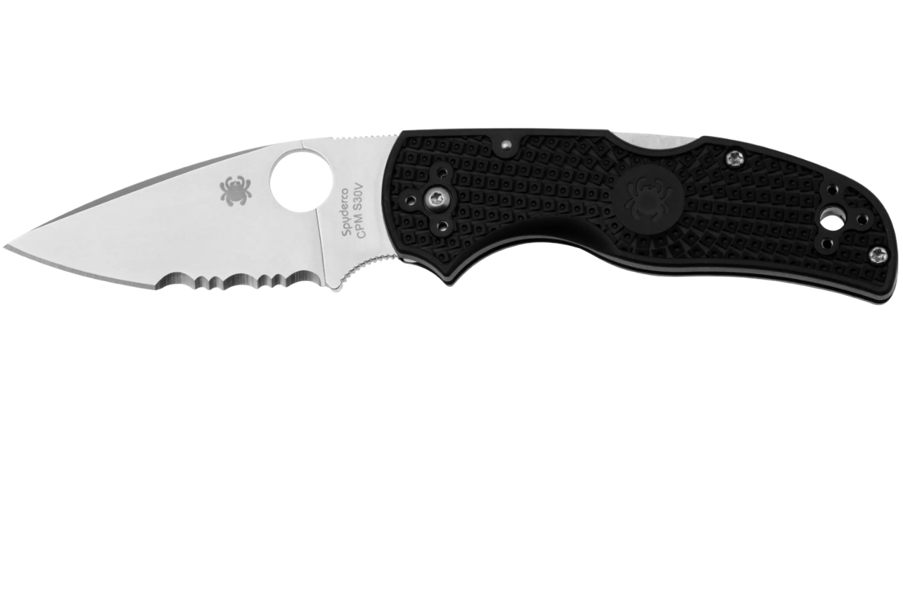 Ніж Spyderco Native 5 з частково серрейторним лезом
