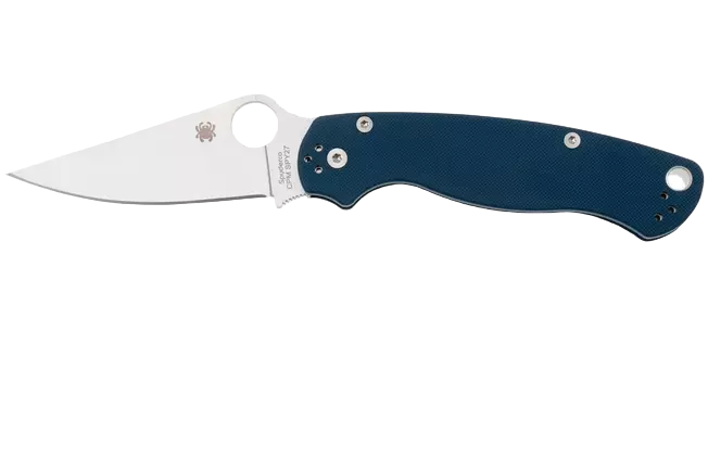 Spyderco Para Military 2 з синім G10 руків'ям та лезом CPM SPY27