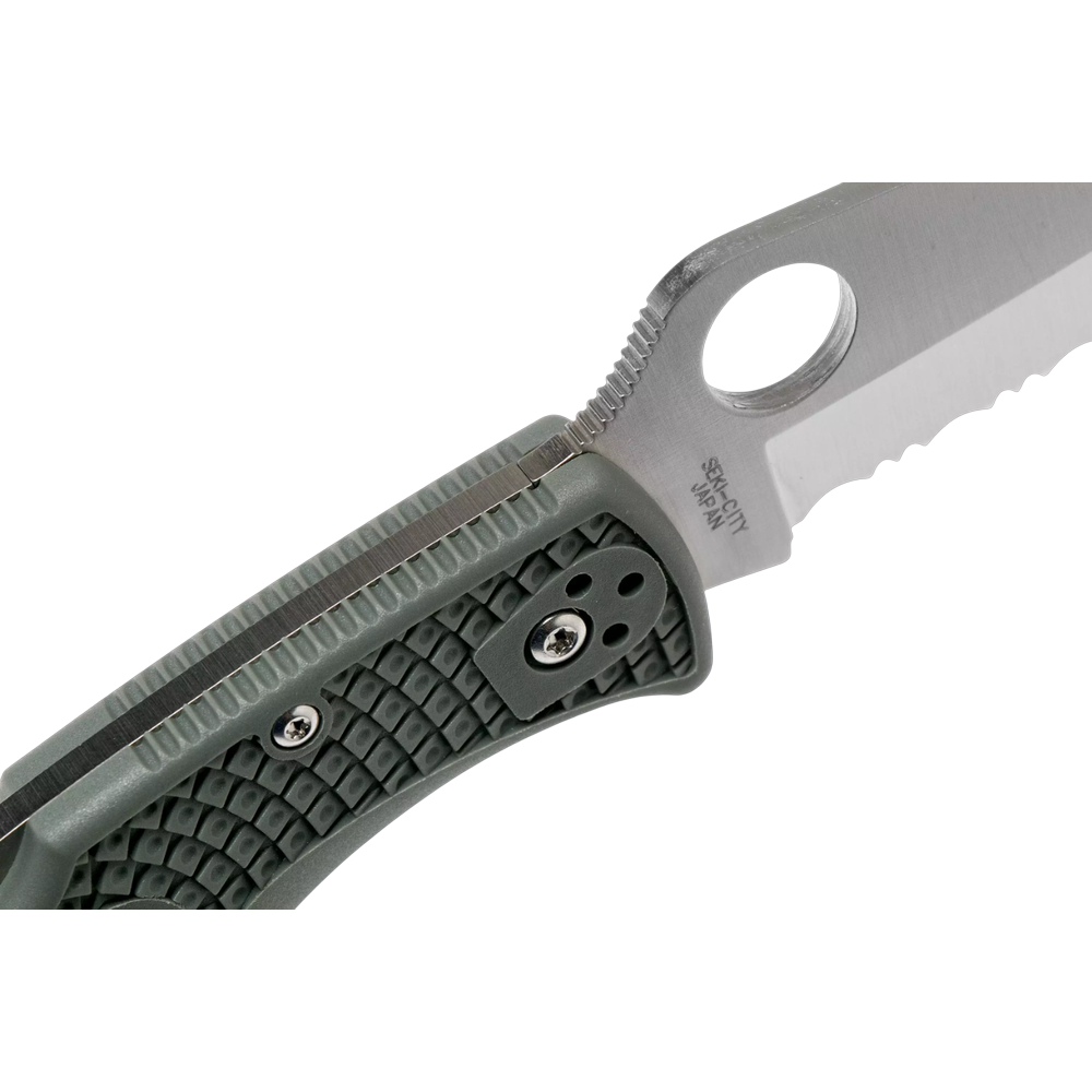 Spyderco Endura 4 FRN Foliage Green напівсеррейтор