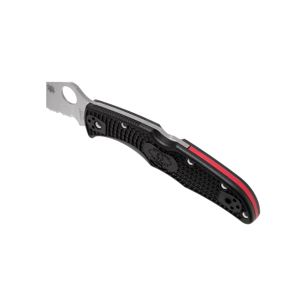 Ніж Spyderco Endura 4 Lightweight Thin Red Line ручка
