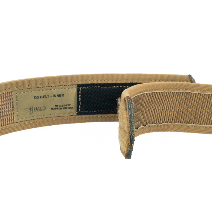 Вигляд ременя D3 Belt з внутрішнім Velcro шаром
