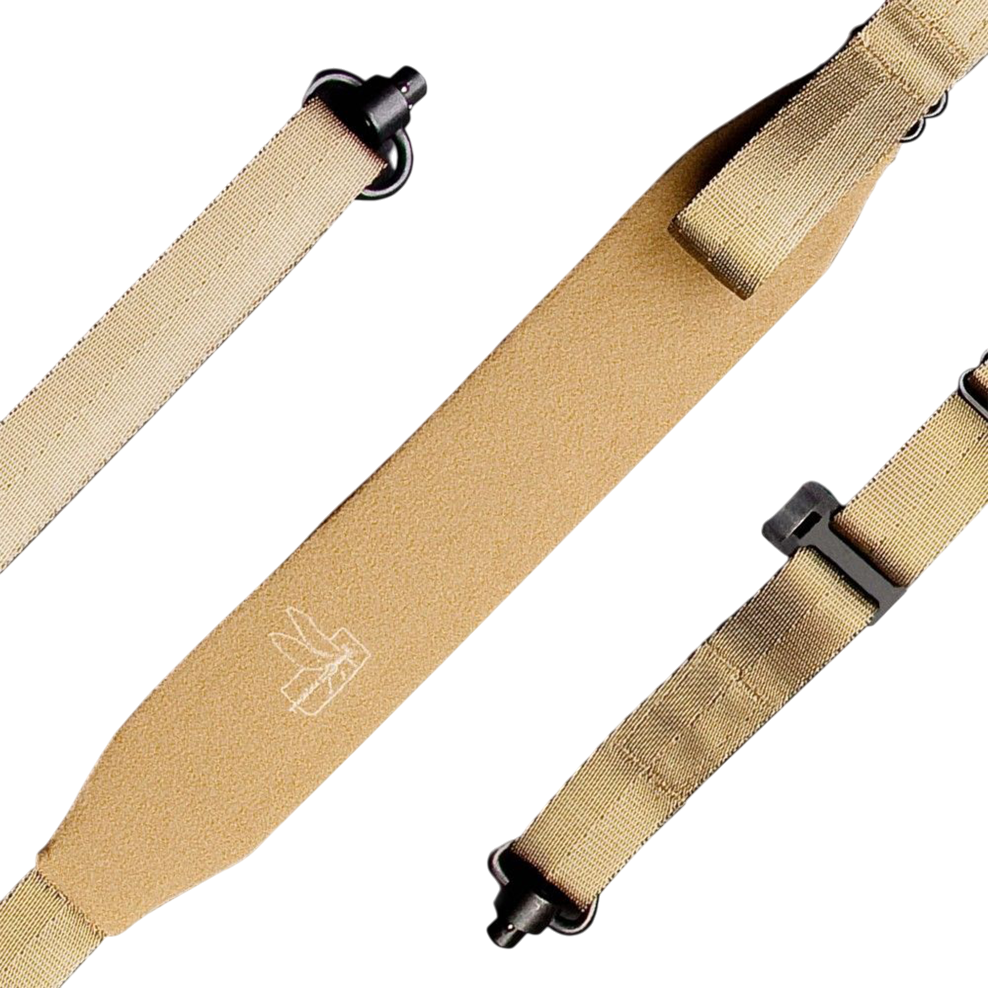Тактичний ремінь D3 Sling у кольорі Coyote крупним планом