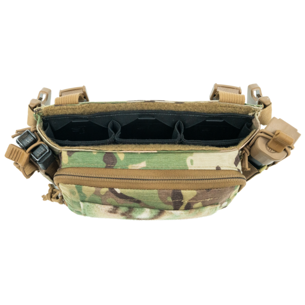 Haley Strategic Micro Chest Rig у кольорі Multicam з боковими еластичними підсумками