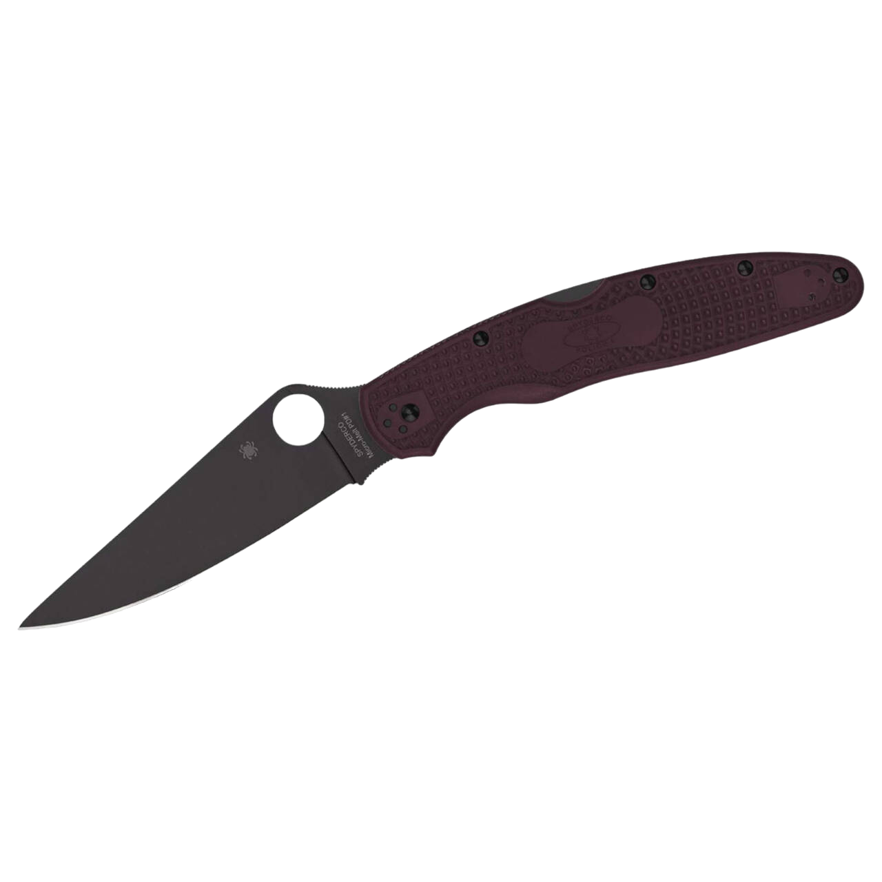 Лезо з покриттям TiCN на ножі Spyderco Police 4