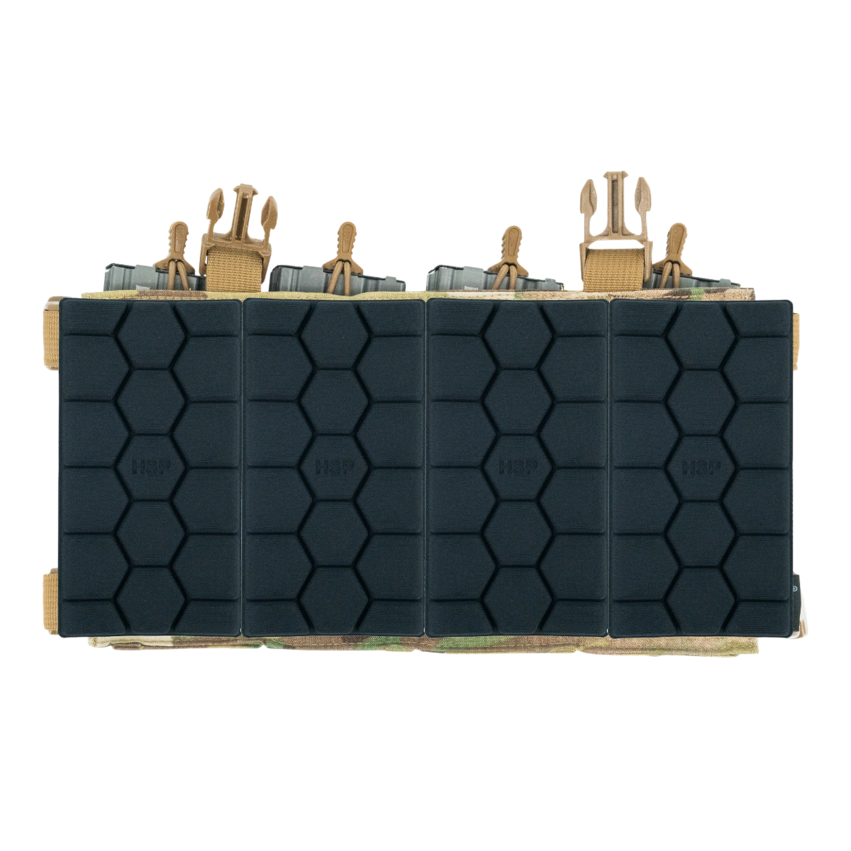 Повна конфігурація chest rig із чотирма вставками HSP для максимального покриття