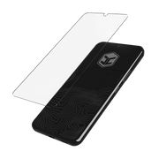 Прозора захисна плівка SHLD над екраном смартфона з логотипом Juggernaut