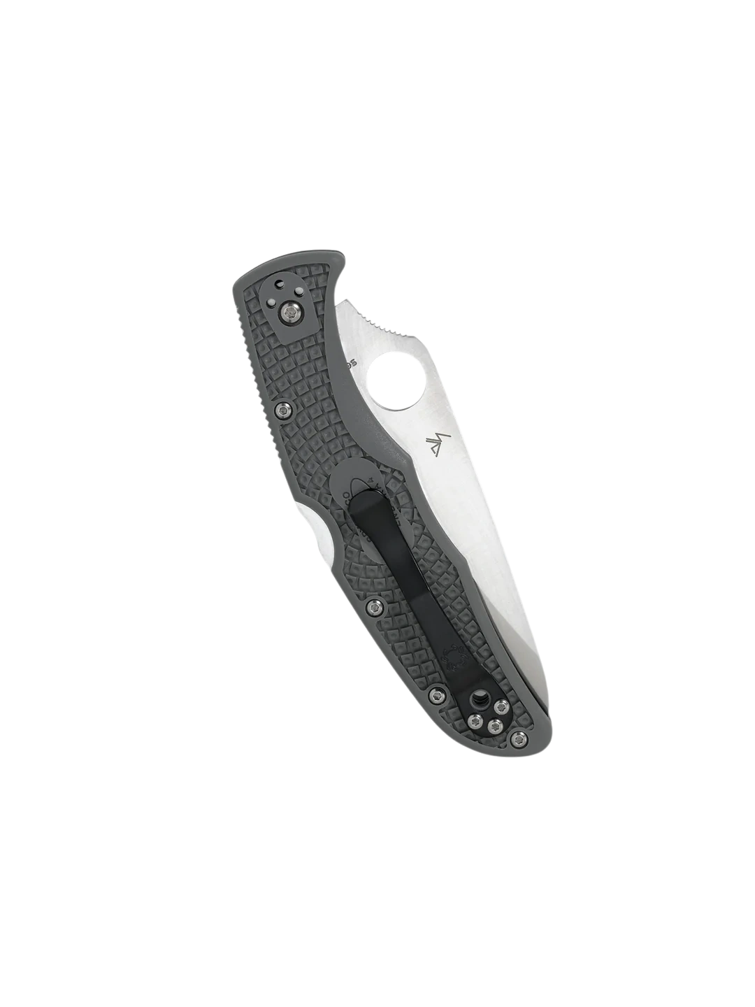 Складаний ніж Spyderco Endura 4 Lightweight у складеному вигляді з чорним кліпом